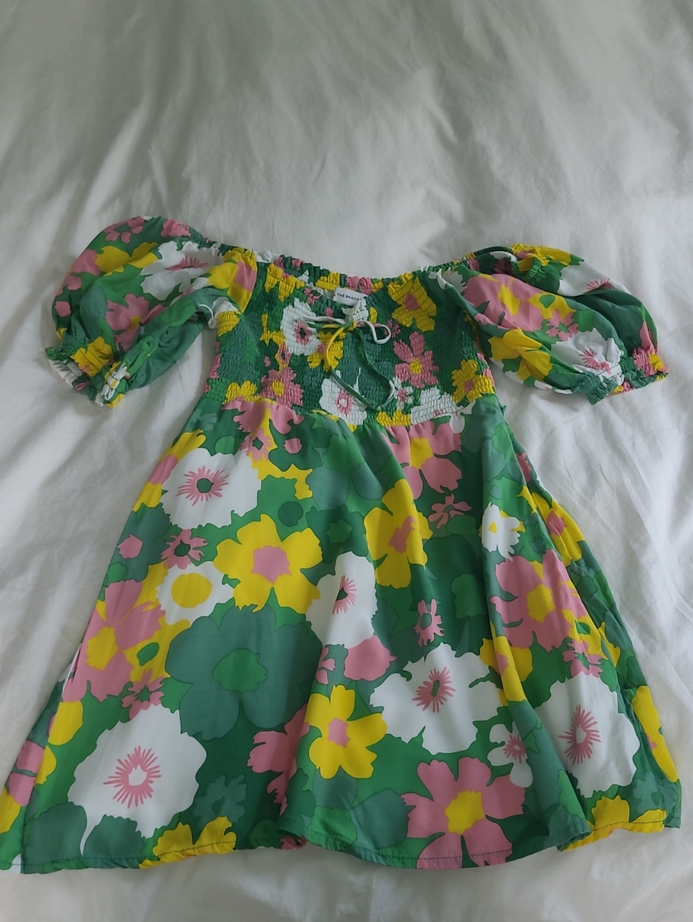 Faithfull the Brand Dominica Floral Print Mini Dress, Size 4, EUC